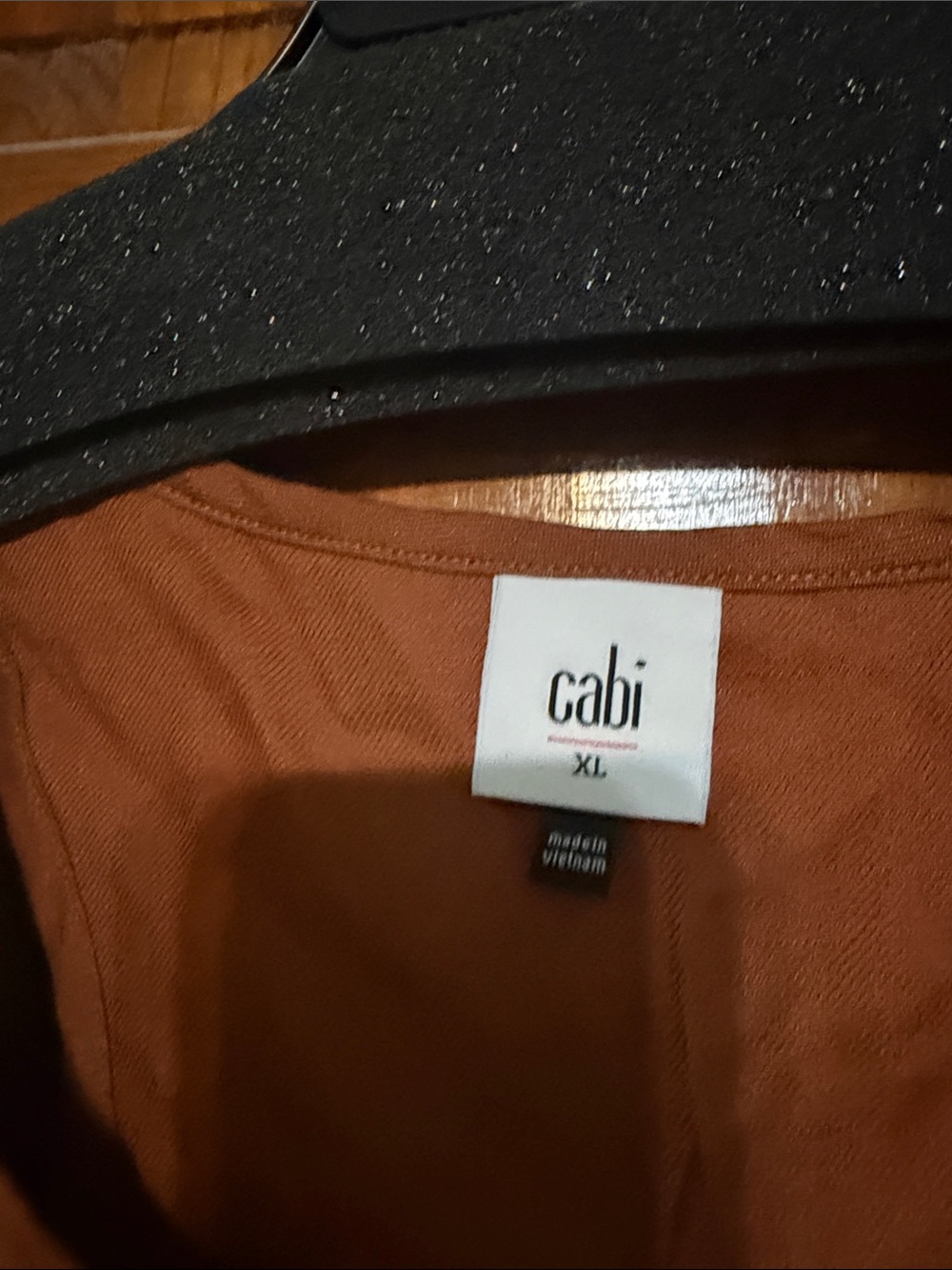 CAbi Rust Button-Front Sleeveless Tank - Picture 2 of 3